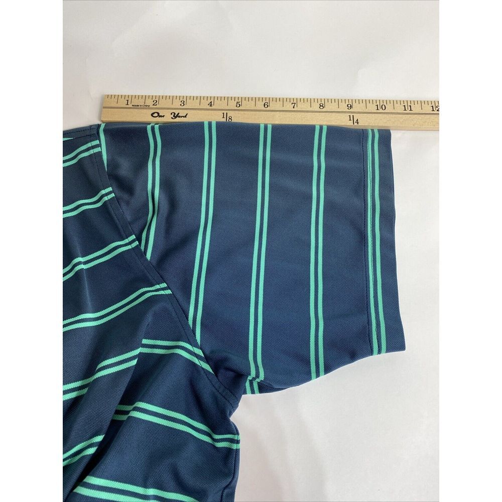 Peter Millar Summer Comfort Men‎ Golf Polo Shirt XL Carolinas Golf Blue Striped - Picture 7 of 10